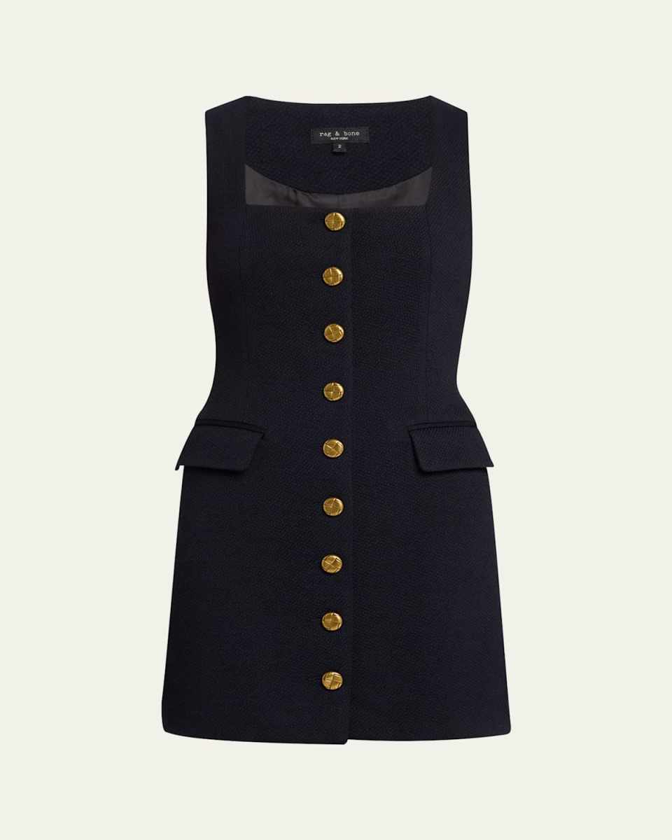 Mariana Button-Front Mini Dress